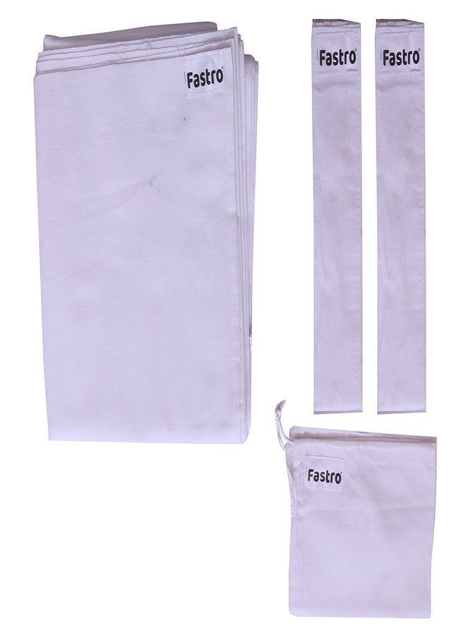 Fastro Wet Pack Cotton Patti Satvik Movement For Home Use Detox by Naturopathy Additional Carry Bag With Instruction Pack of 2 - Image 4
